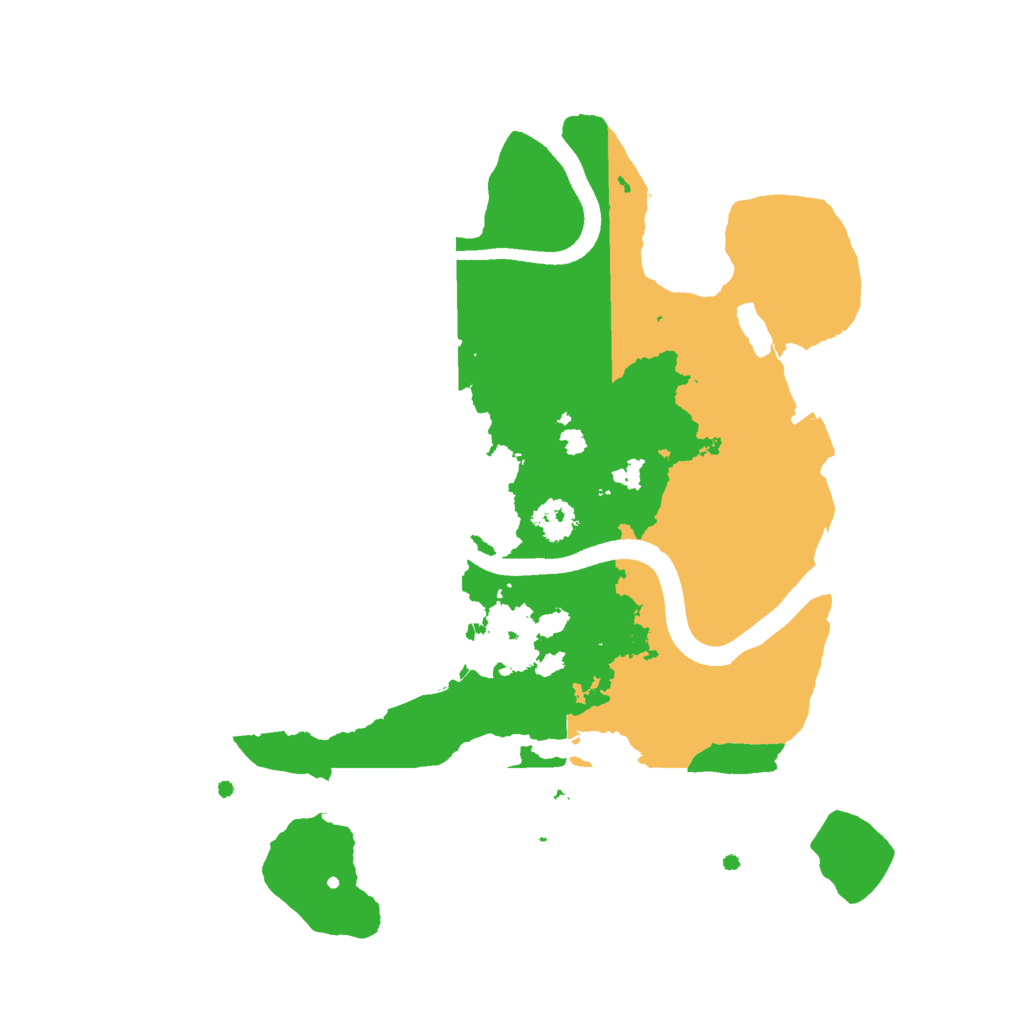 Biome Rust Map: Procedural Map, Size: 2500, Seed: 23232