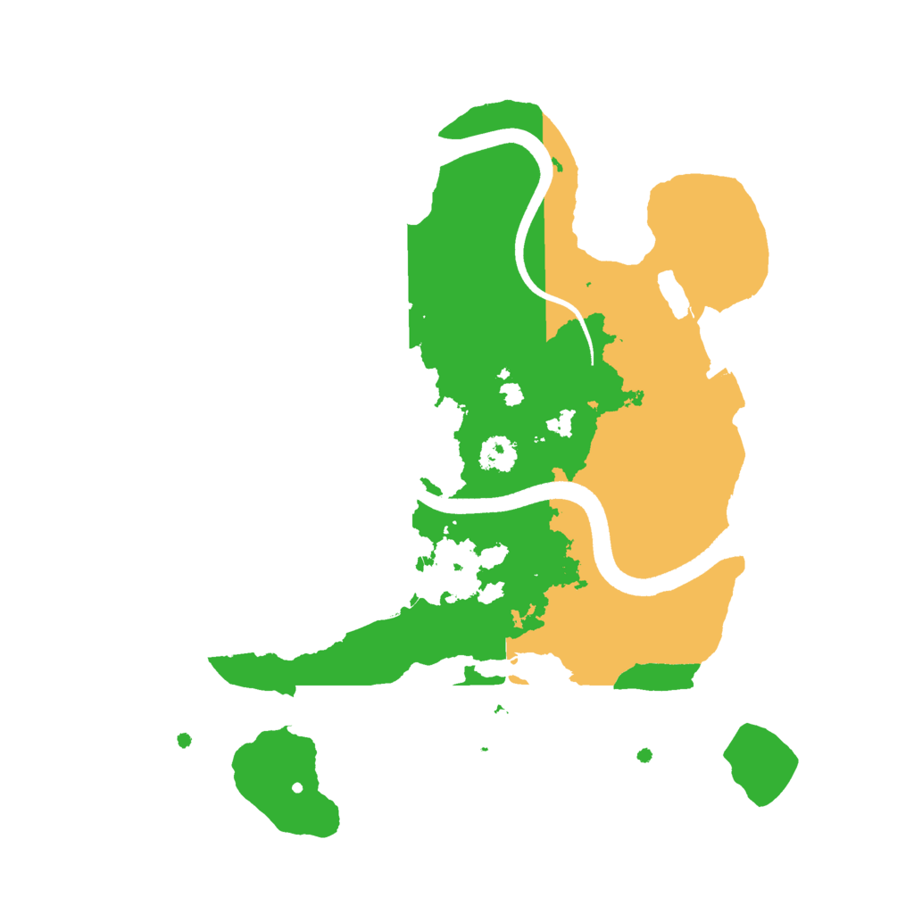 Biome Rust Map: Procedural Map, Size: 2500, Seed: 23232