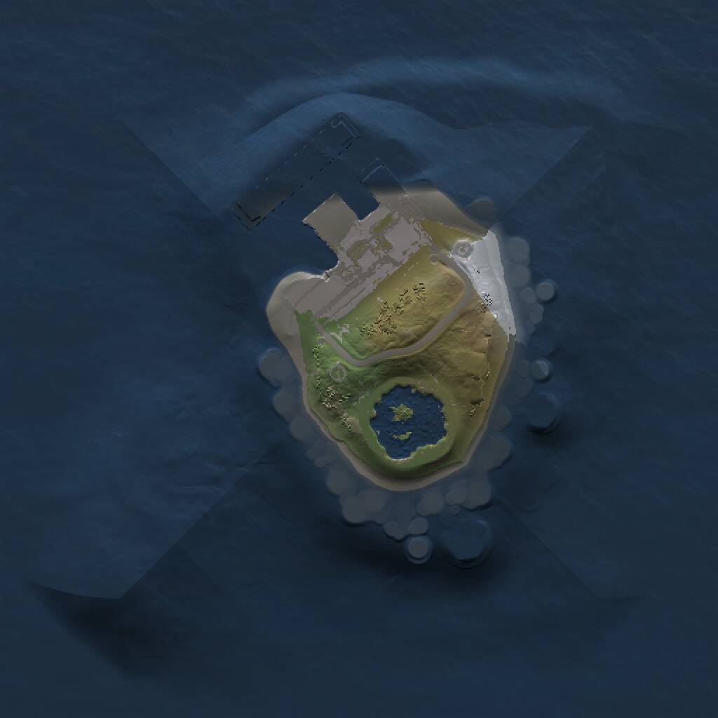 Rust Map: Procedural Map, Size: 1000, Seed: 977277792, 2 Monuments