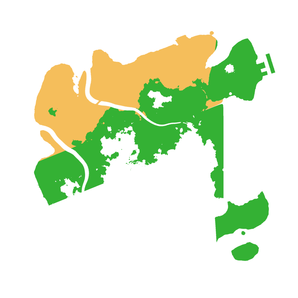 Biome Rust Map: Procedural Map, Size: 3000, Seed: 2014494265