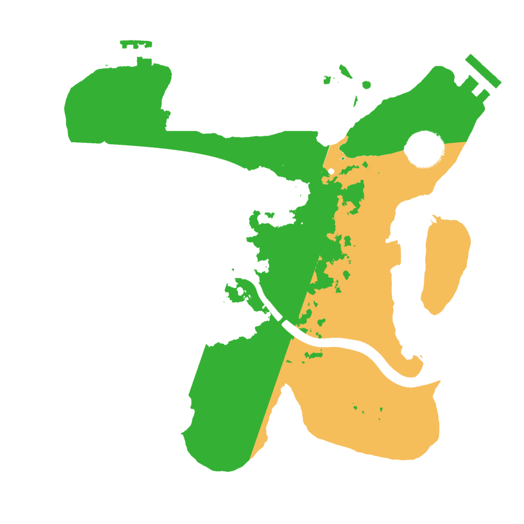 Biome Rust Map: Procedural Map, Size: 2500, Seed: 2025092915