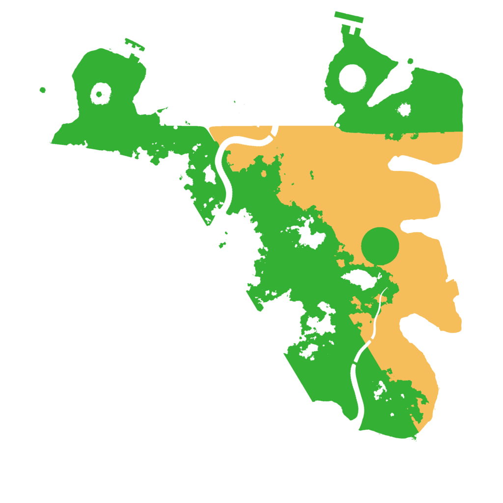 Biome Rust Map: Procedural Map, Size: 3500, Seed: 1507528335