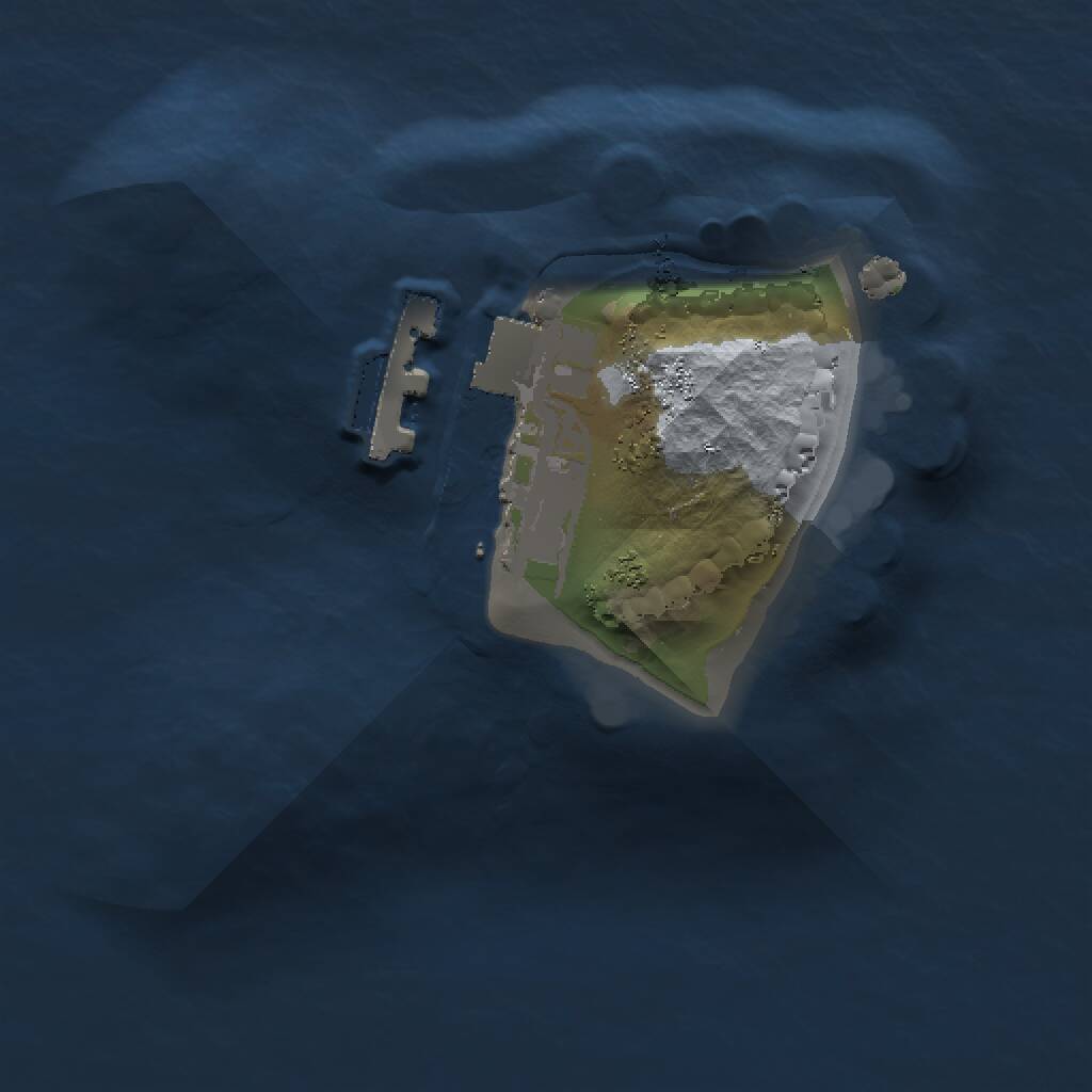 Rust Map: Procedural Map, Size: 1000, Seed: 480613427, 2 Monuments