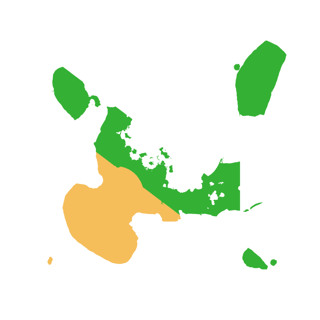 Biome Rust Map: Procedural Map, Size: 2000, Seed: 143251