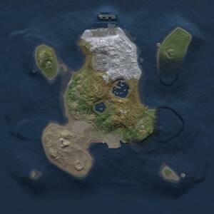 Thumbnail Rust Map: Procedural Map, Size: 2000, Seed: 143251, 4 Monuments