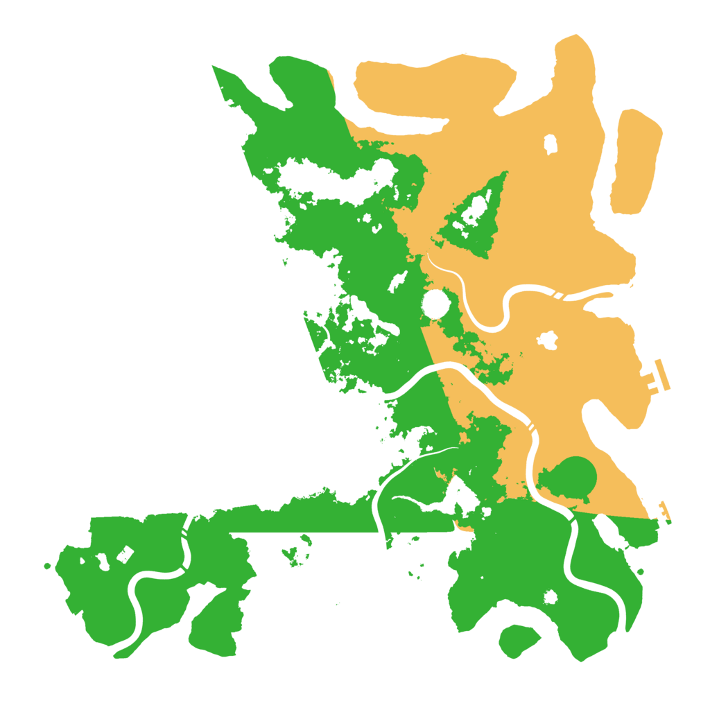 Biome Rust Map: Procedural Map, Size: 4500, Seed: 746737812