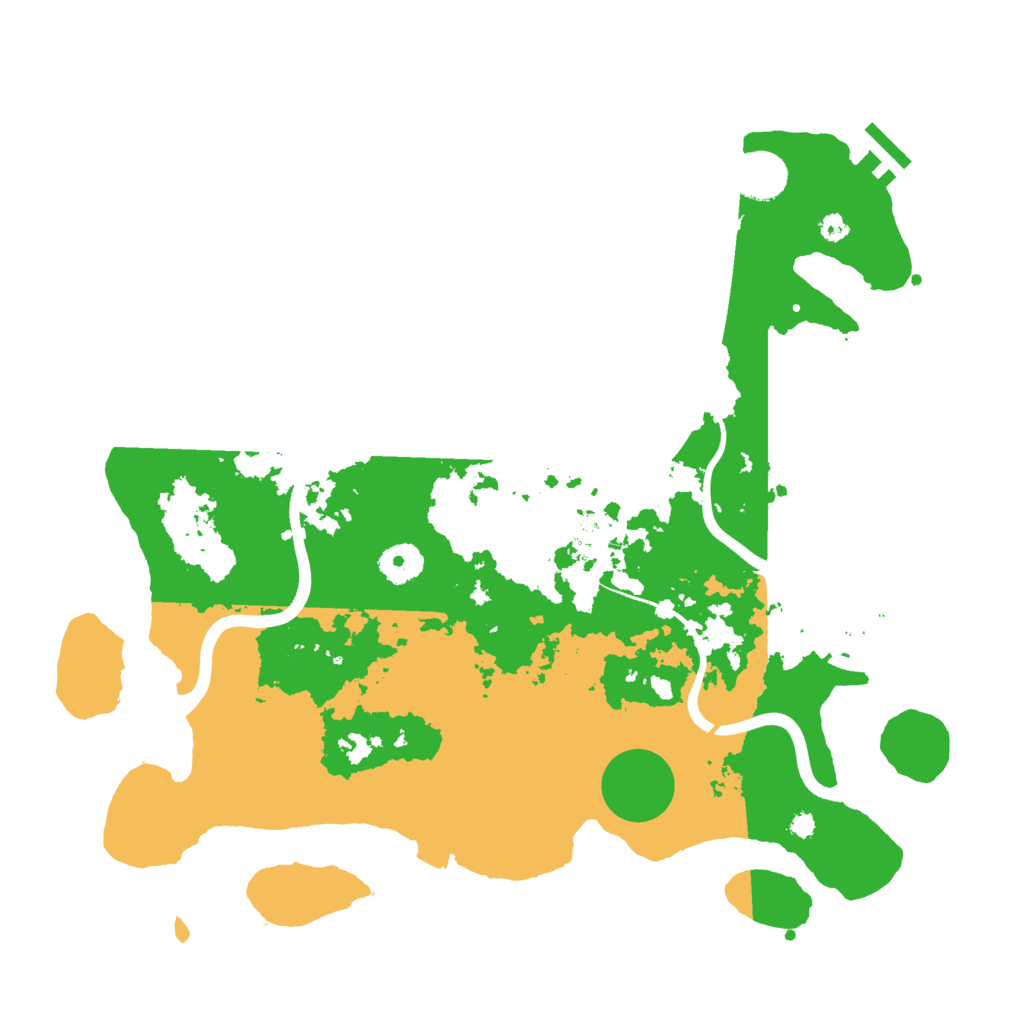 Biome Rust Map: Procedural Map, Size: 3700, Seed: 1053656559