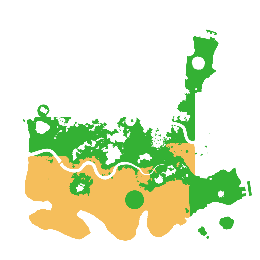 Biome Rust Map: Procedural Map, Size: 3650, Seed: 7845