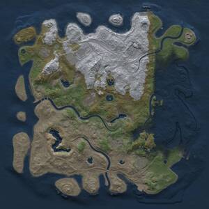 Thumbnail Rust Map: Procedural Map, Size: 4500, Seed: 368606776, 15 Monuments
