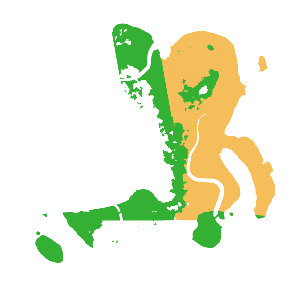 Biome Rust Map: Procedural Map, Size: 3000, Seed: 21286