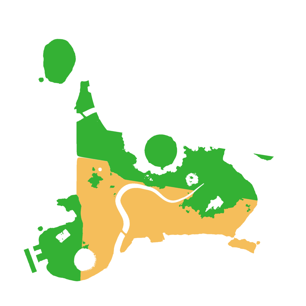 Biome Rust Map: Procedural Map, Size: 2500, Seed: 470028461