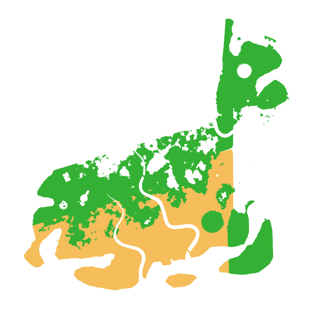Biome Rust Map: Procedural Map, Size: 3800, Seed: 138053301