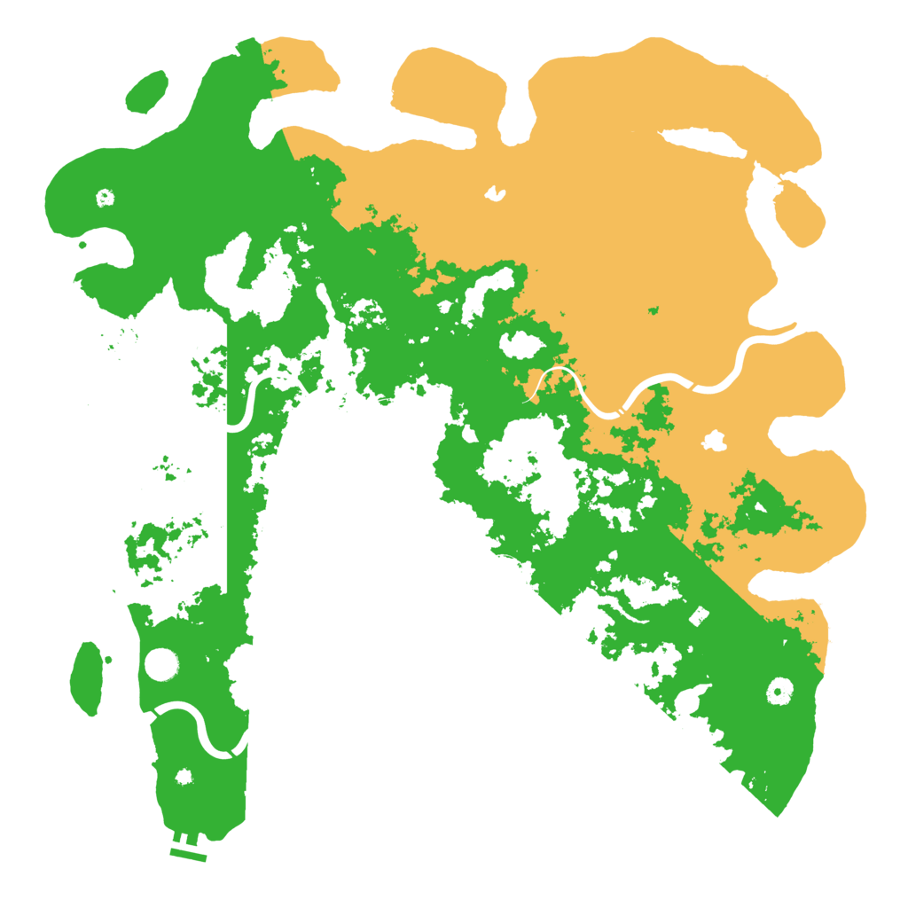 Biome Rust Map: Procedural Map, Size: 5000, Seed: 1243327176