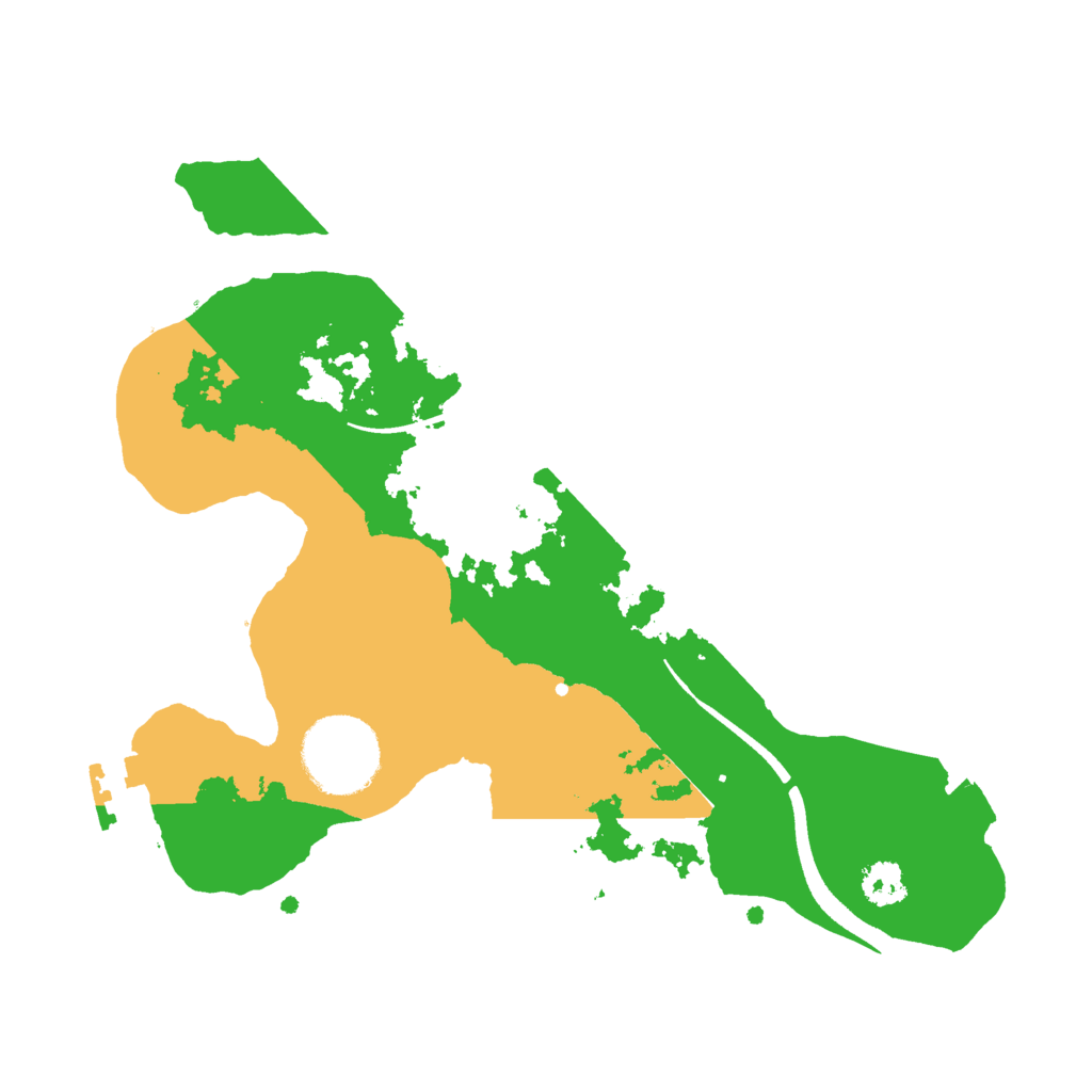 Biome Rust Map: Procedural Map, Size: 2500, Seed: 8526413