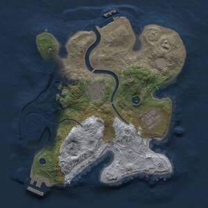 Thumbnail Rust Map: Procedural Map, Size: 2500, Seed: 46312132, 8 Monuments