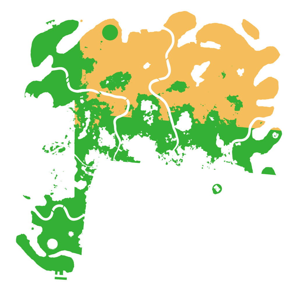 Biome Rust Map: Procedural Map, Size: 5000, Seed: 680240584