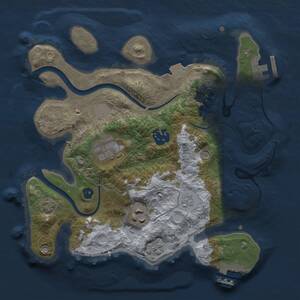 Thumbnail Rust Map: Procedural Map, Size: 2700, Seed: 365, 10 Monuments