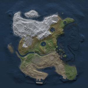 Thumbnail Rust Map: Procedural Map, Size: 2800, Seed: 1347467828, 10 Monuments