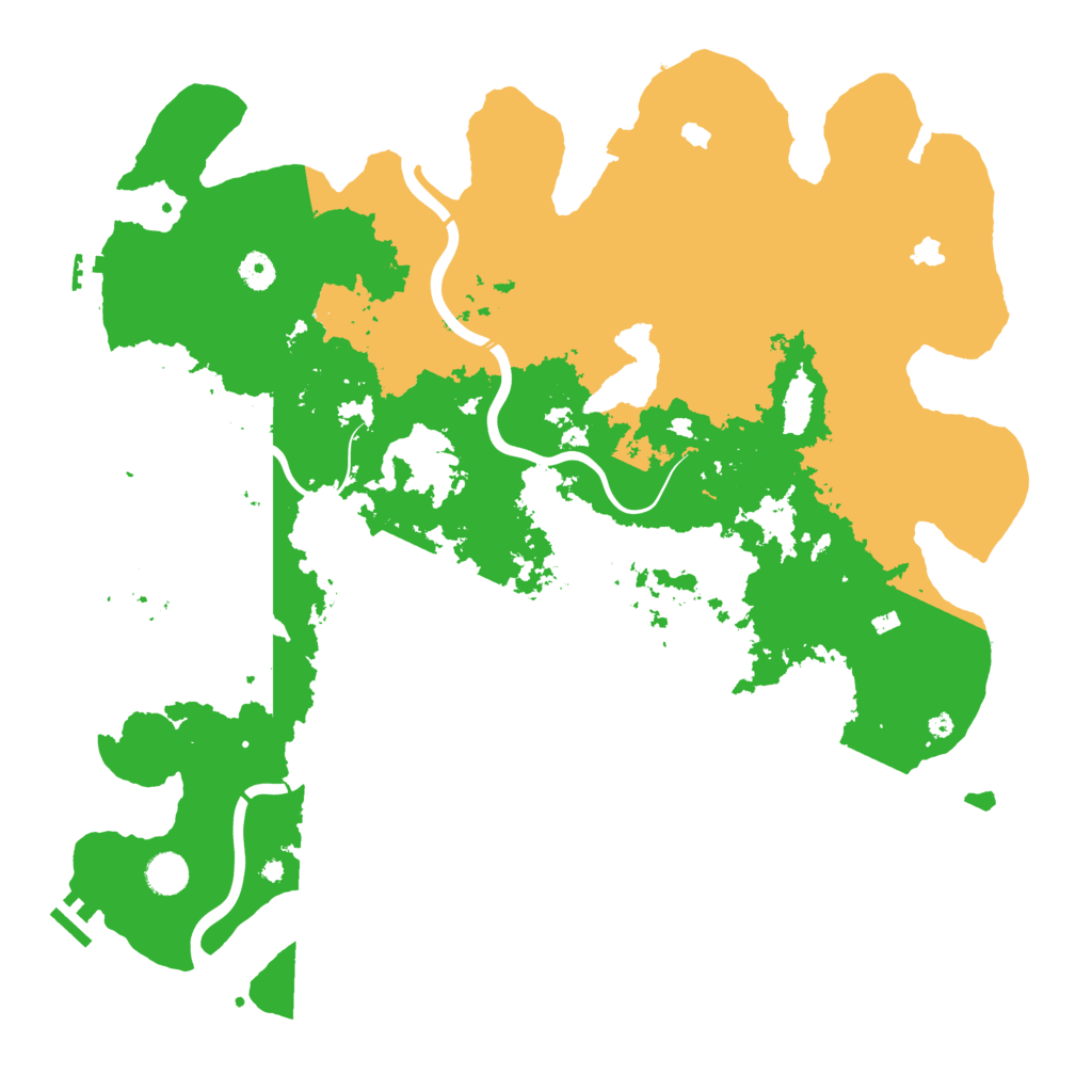 Biome Rust Map: Procedural Map, Size: 4500, Seed: 442395615