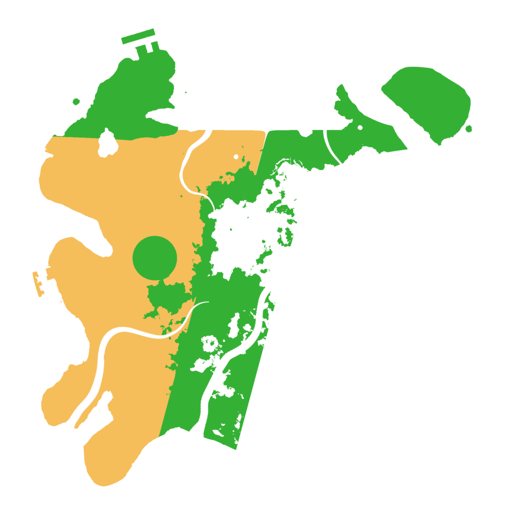 Biome Rust Map: Procedural Map, Size: 3100, Seed: 14