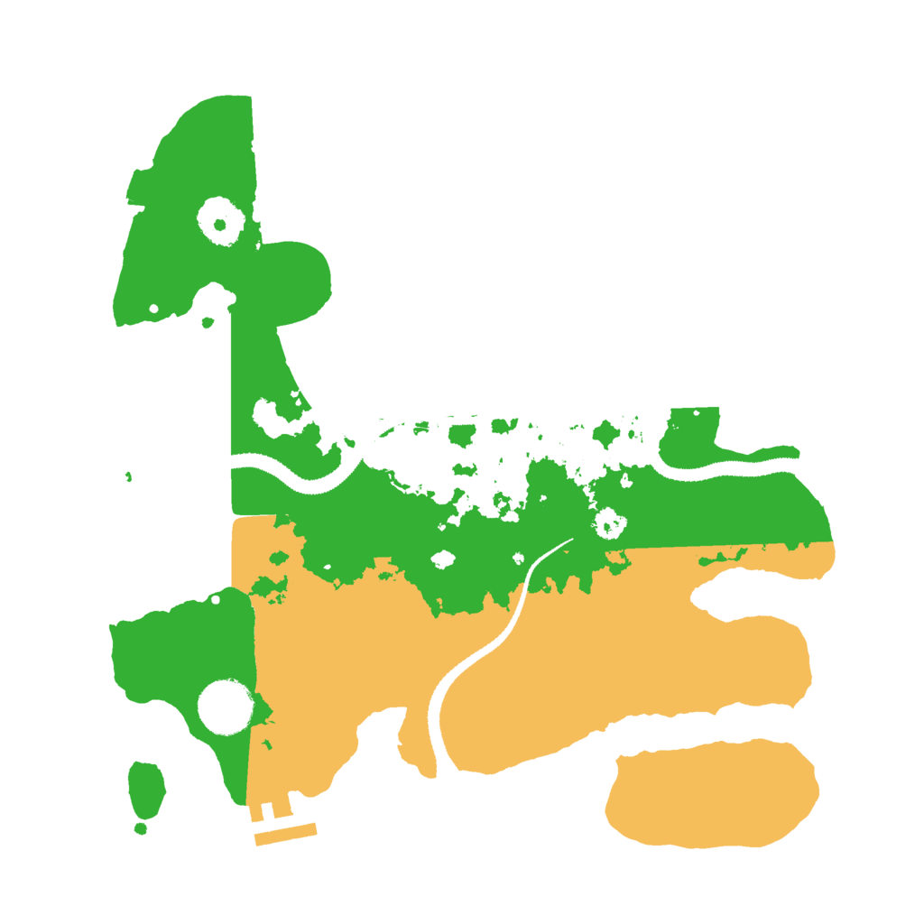 Biome Rust Map: Procedural Map, Size: 3000, Seed: 29400