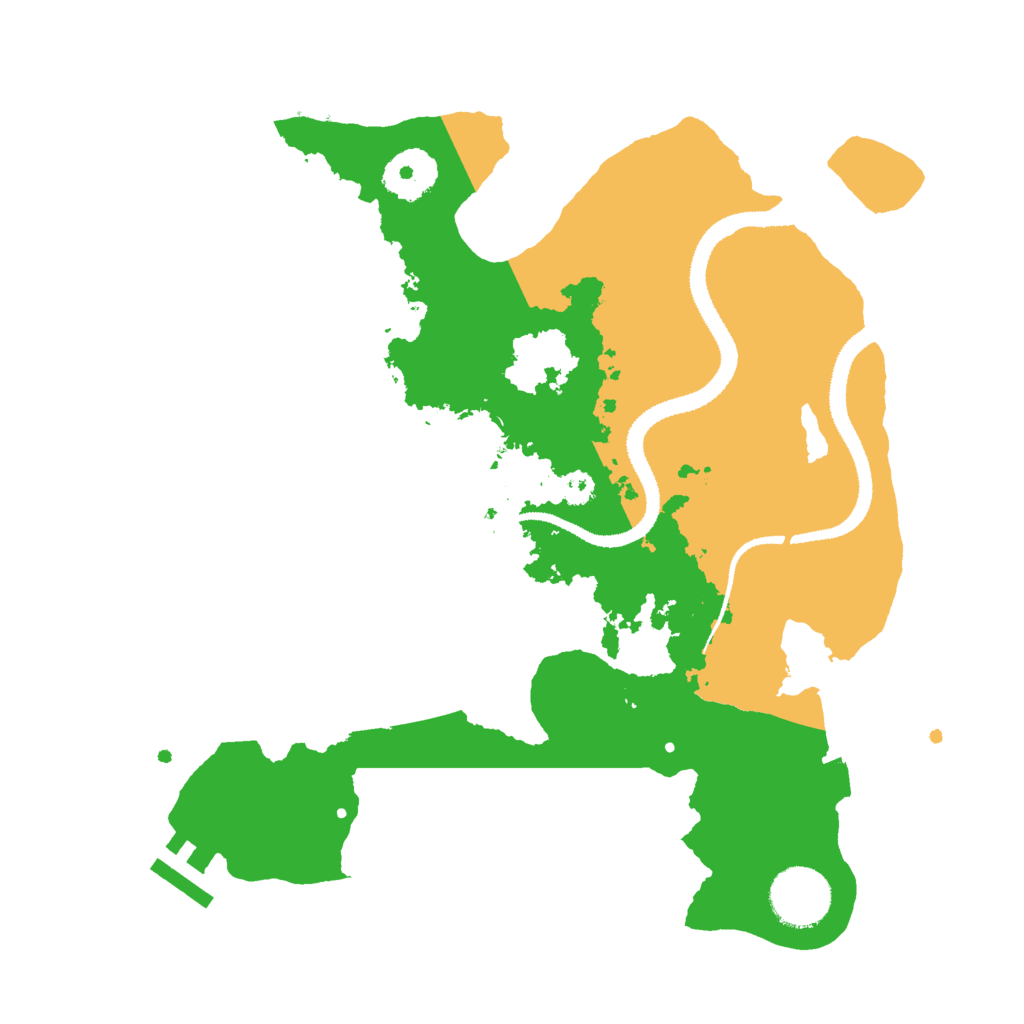 Biome Rust Map: Procedural Map, Size: 3000, Seed: 6169