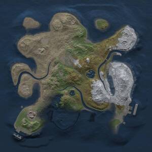 Thumbnail Rust Map: Procedural Map, Size: 2700, Seed: 287123, 9 Monuments