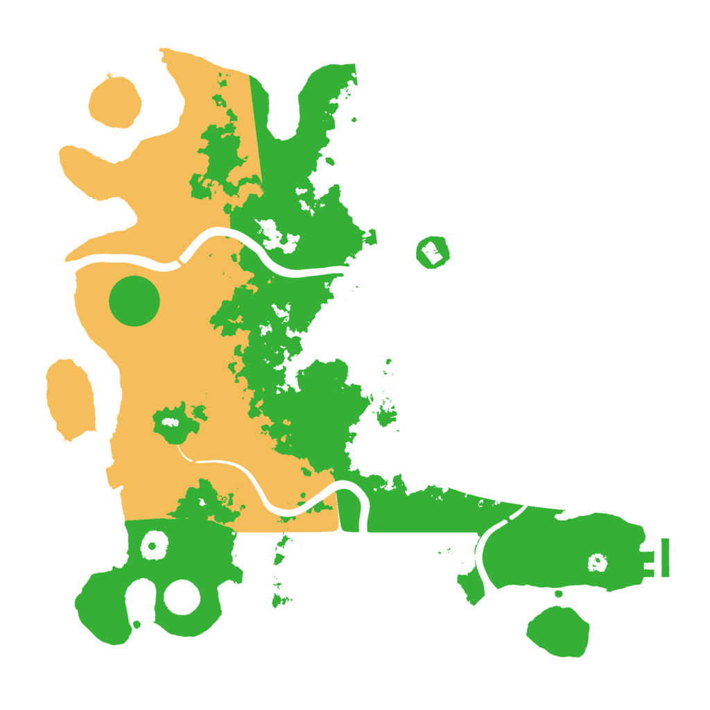Biome Rust Map: Procedural Map, Size: 3700, Seed: 1972801012
