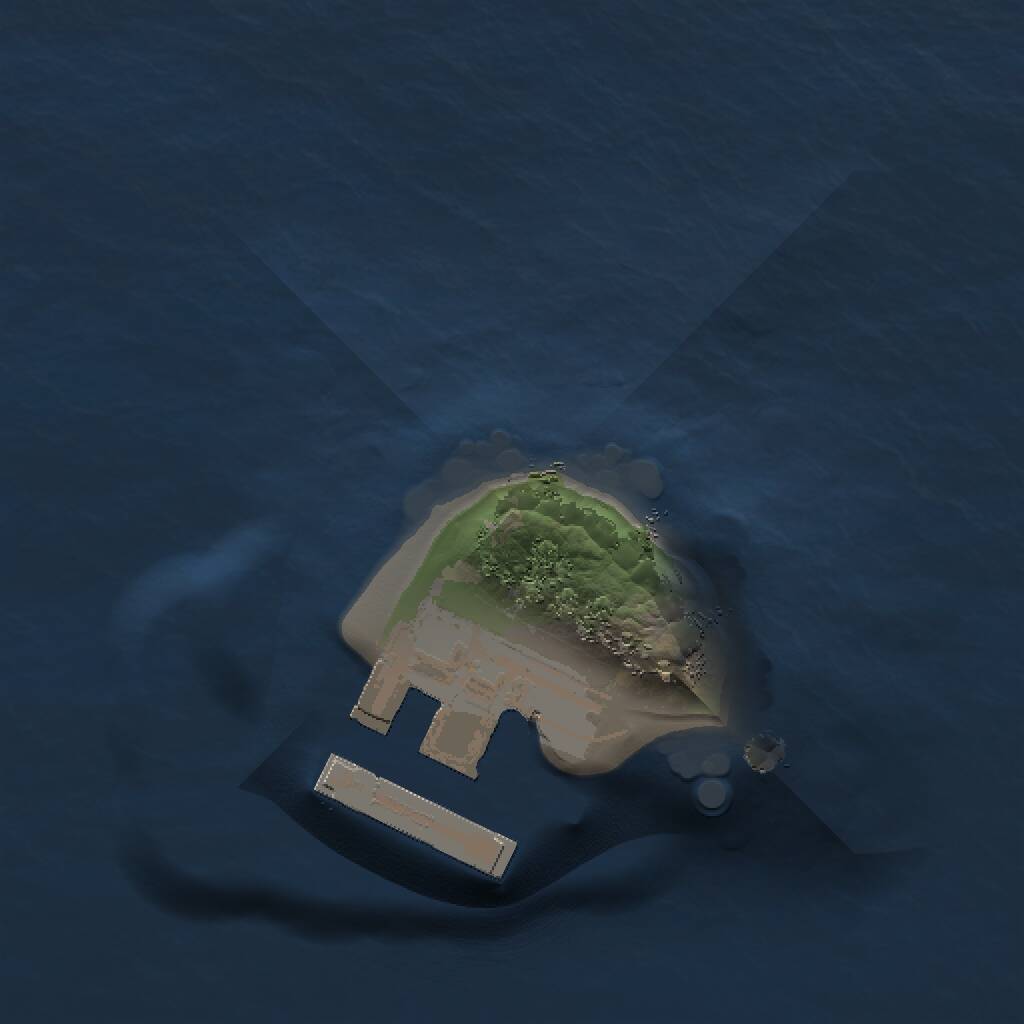 Rust Map: Procedural Map, Size: 1000, Seed: 96177853, 2 Monuments