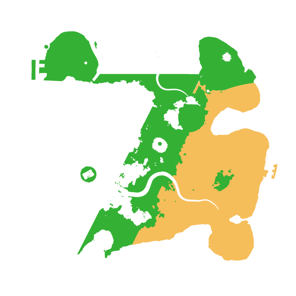Biome Rust Map: Procedural Map, Size: 3000, Seed: 33636