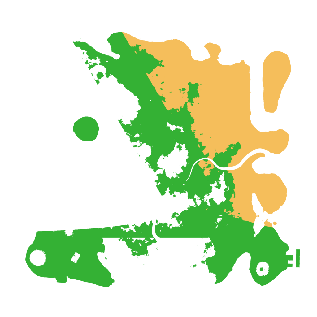 Biome Rust Map: Procedural Map, Size: 3500, Seed: 704194274