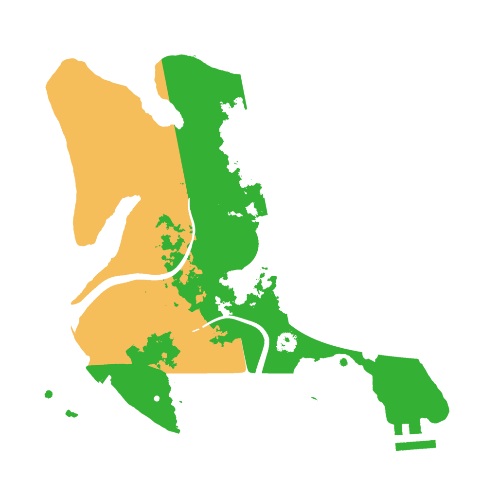Biome Rust Map: Procedural Map, Size: 2500, Seed: 2025093015