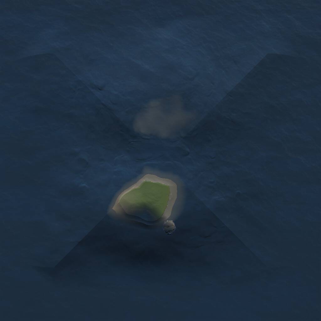 Rust Map: Procedural Map, Size: 1000, Seed: 443209507, 1 Monuments