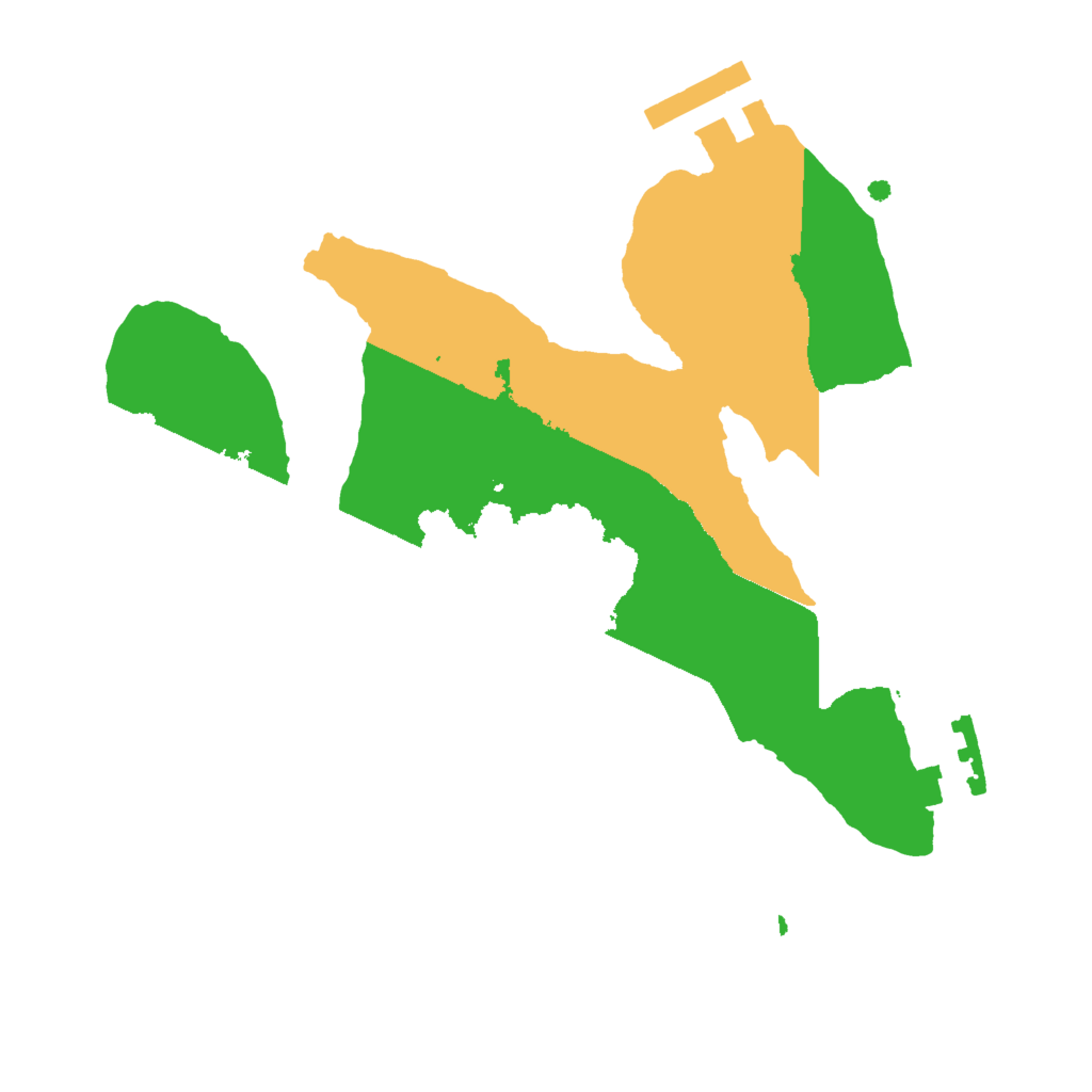 Biome Rust Map: Procedural Map, Size: 2000, Seed: 80312