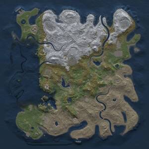 Thumbnail Rust Map: Procedural Map, Size: 4500, Seed: 237436938, 17 Monuments