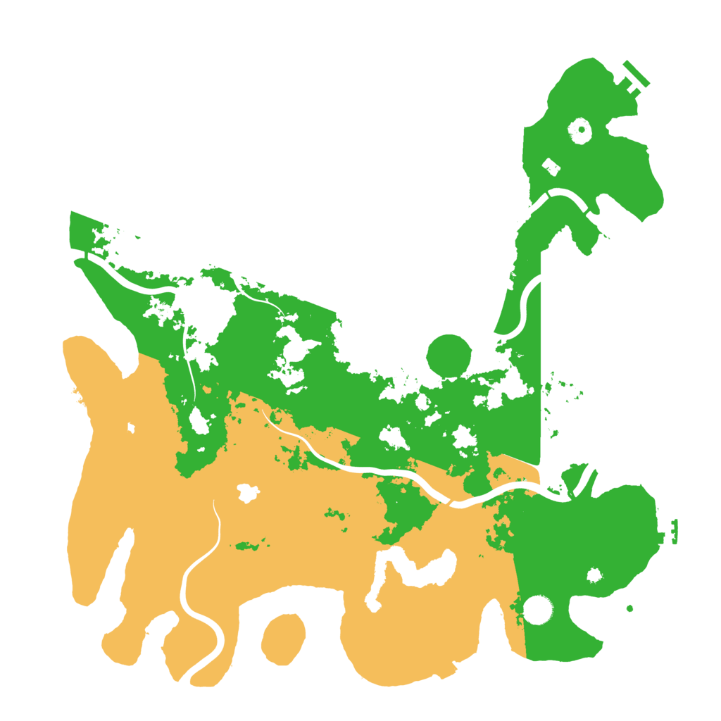 Biome Rust Map: Procedural Map, Size: 4400, Seed: 326913831