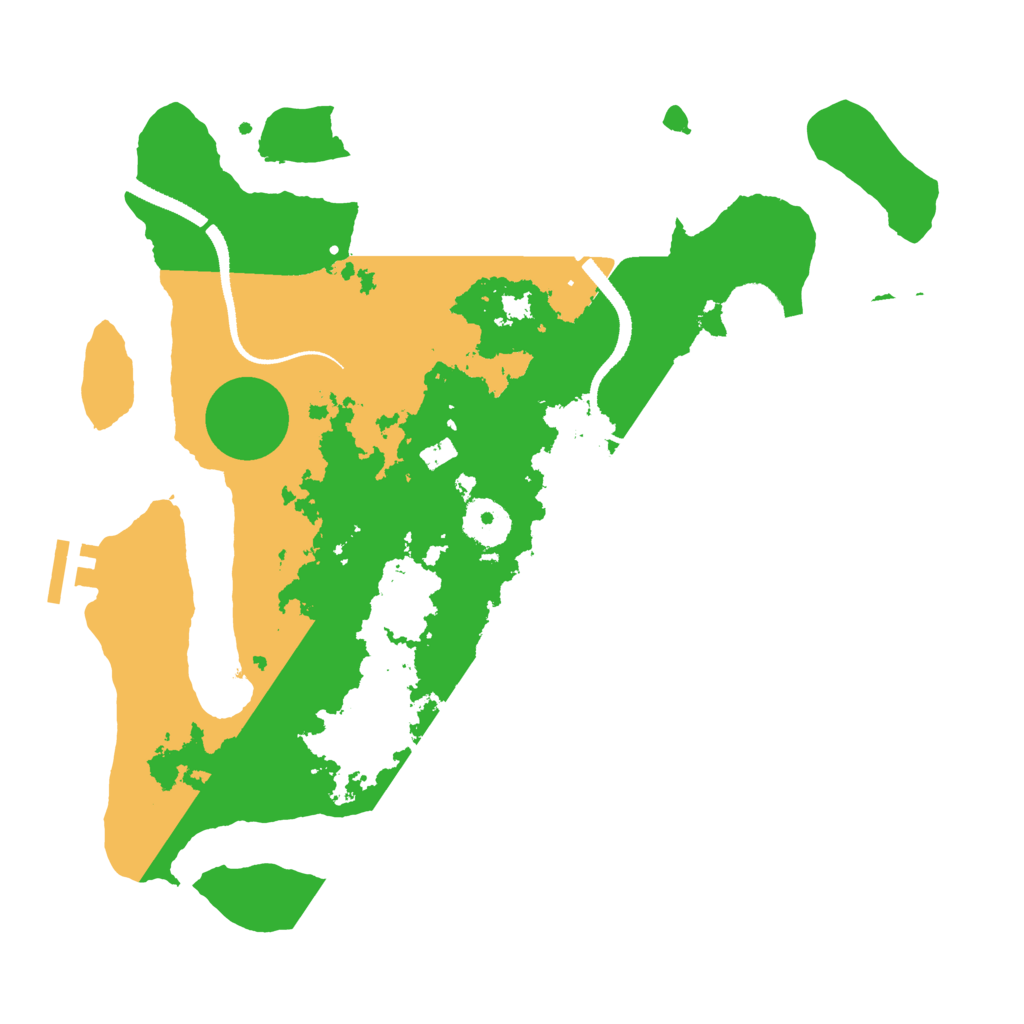 Biome Rust Map: Procedural Map, Size: 3250, Seed: 2086421824
