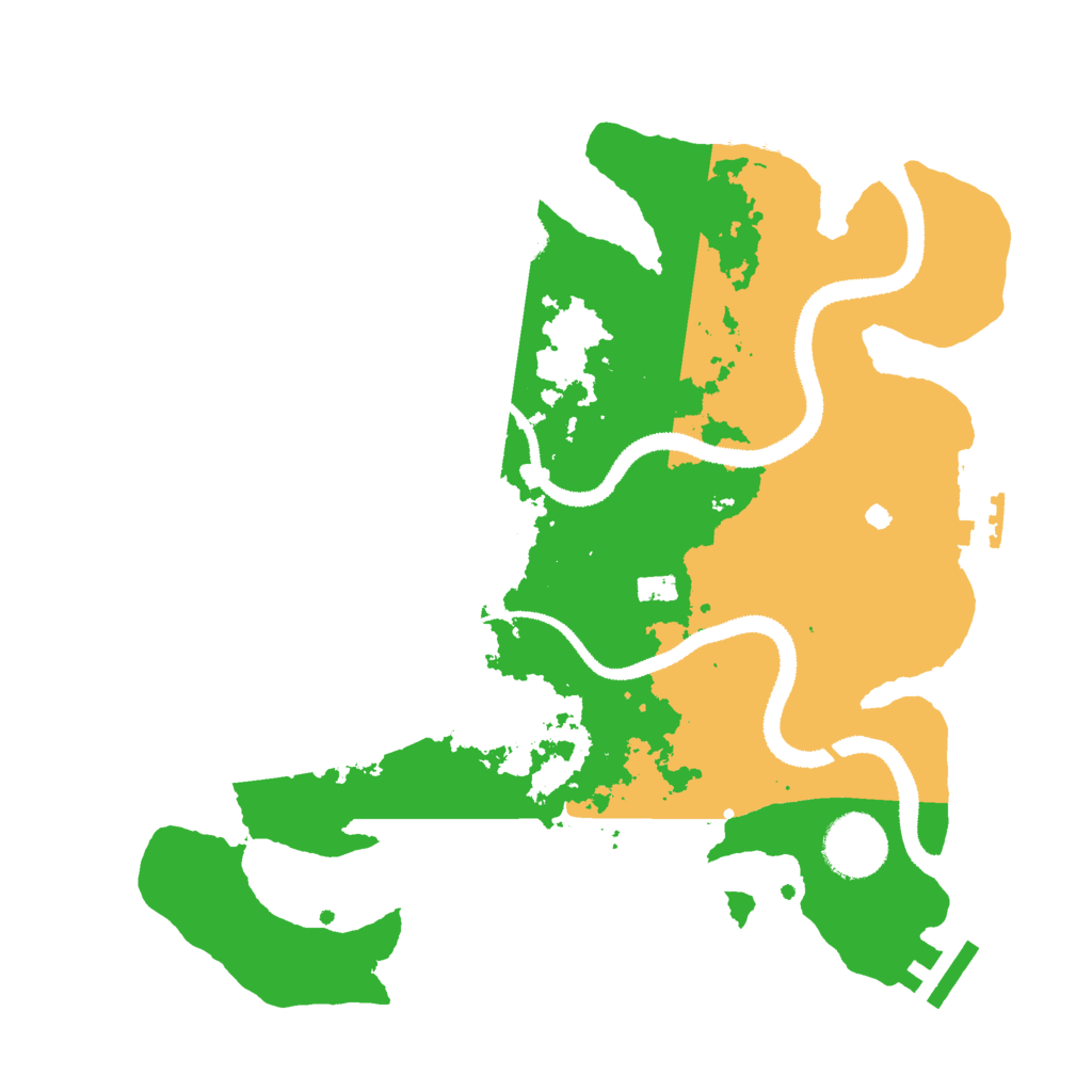 Biome Rust Map: Procedural Map, Size: 3000, Seed: 49698