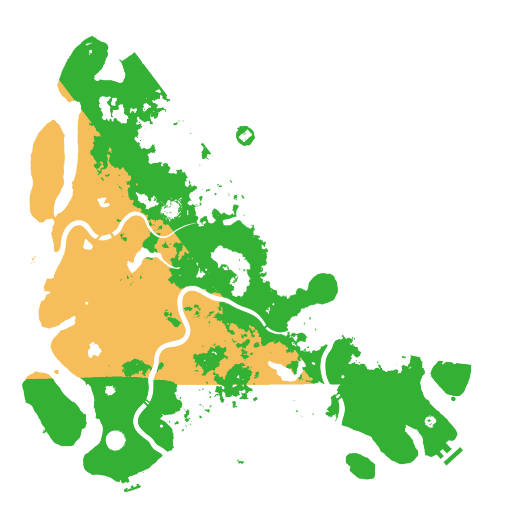 Biome Rust Map: Procedural Map, Size: 4602, Seed: 118122