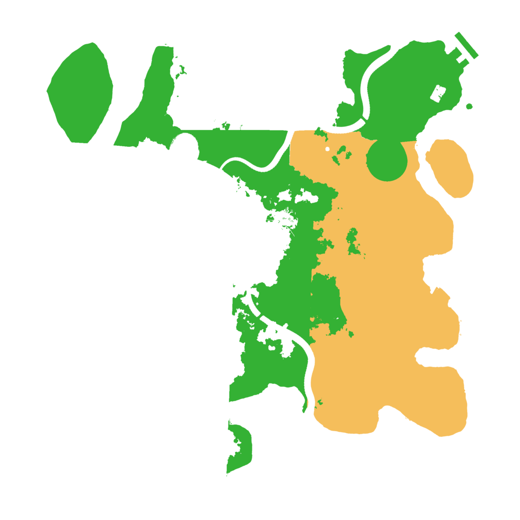 Biome Rust Map: Procedural Map, Size: 3400, Seed: 1075109721