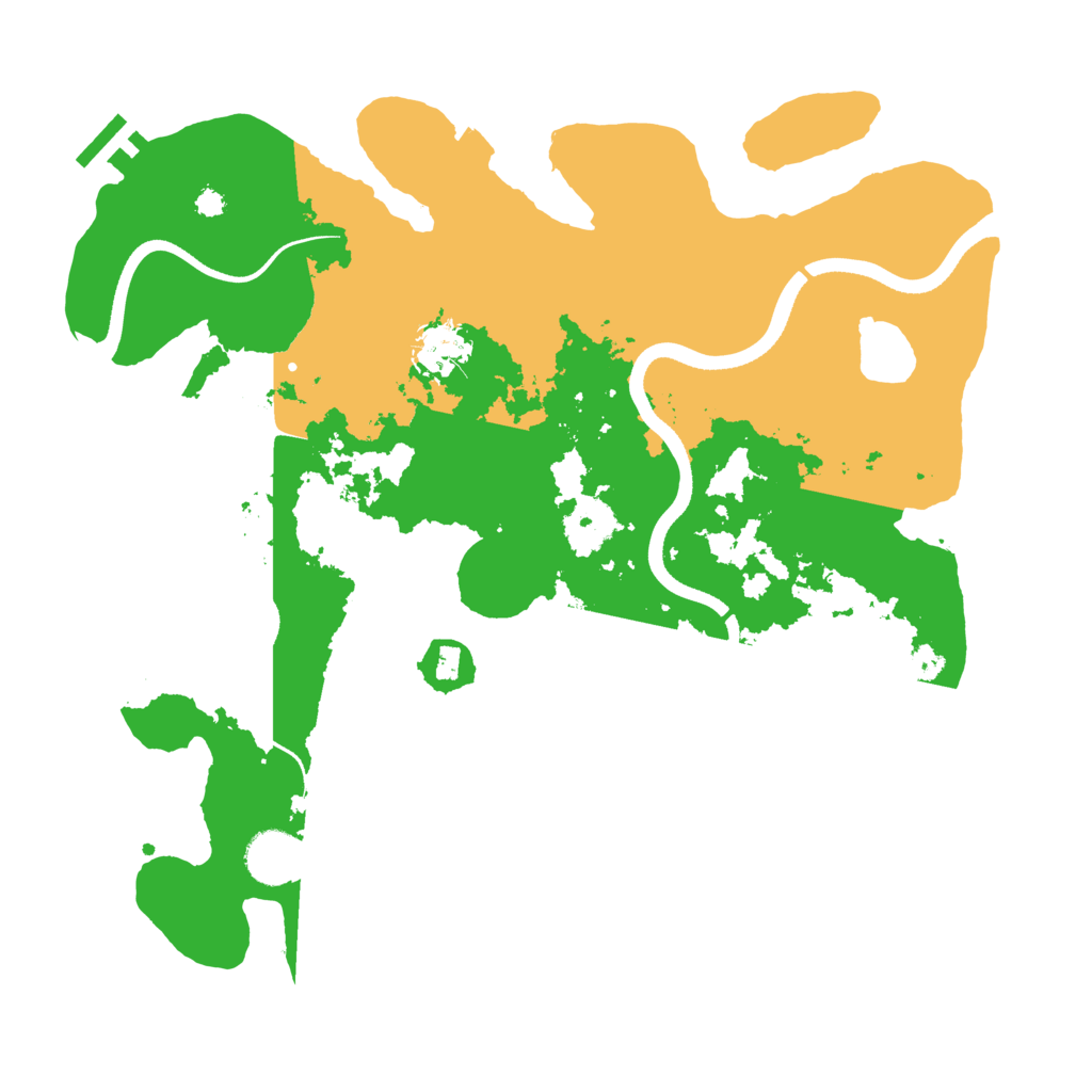 Biome Rust Map: Procedural Map, Size: 3500, Seed: 171