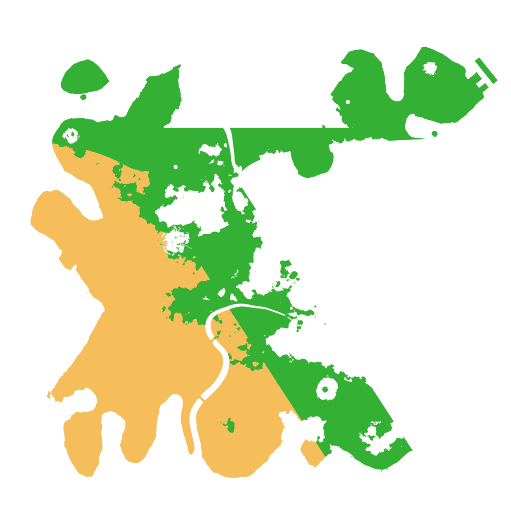 Biome Rust Map: Procedural Map, Size: 3500, Seed: 242002