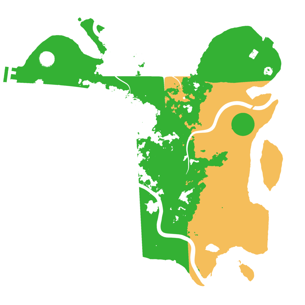 Biome Rust Map: Procedural Map, Size: 3500, Seed: 31114398
