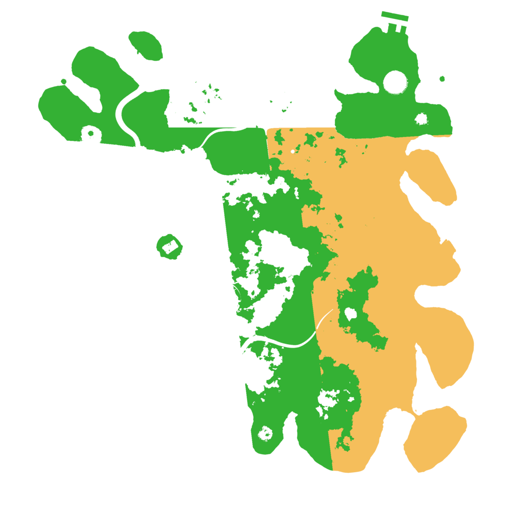 Biome Rust Map: Procedural Map, Size: 3800, Seed: 2008571005