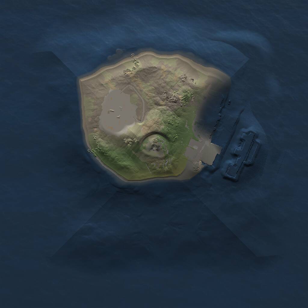 Rust Map: Procedural Map, Size: 1000, Seed: 506618630, 2 Monuments