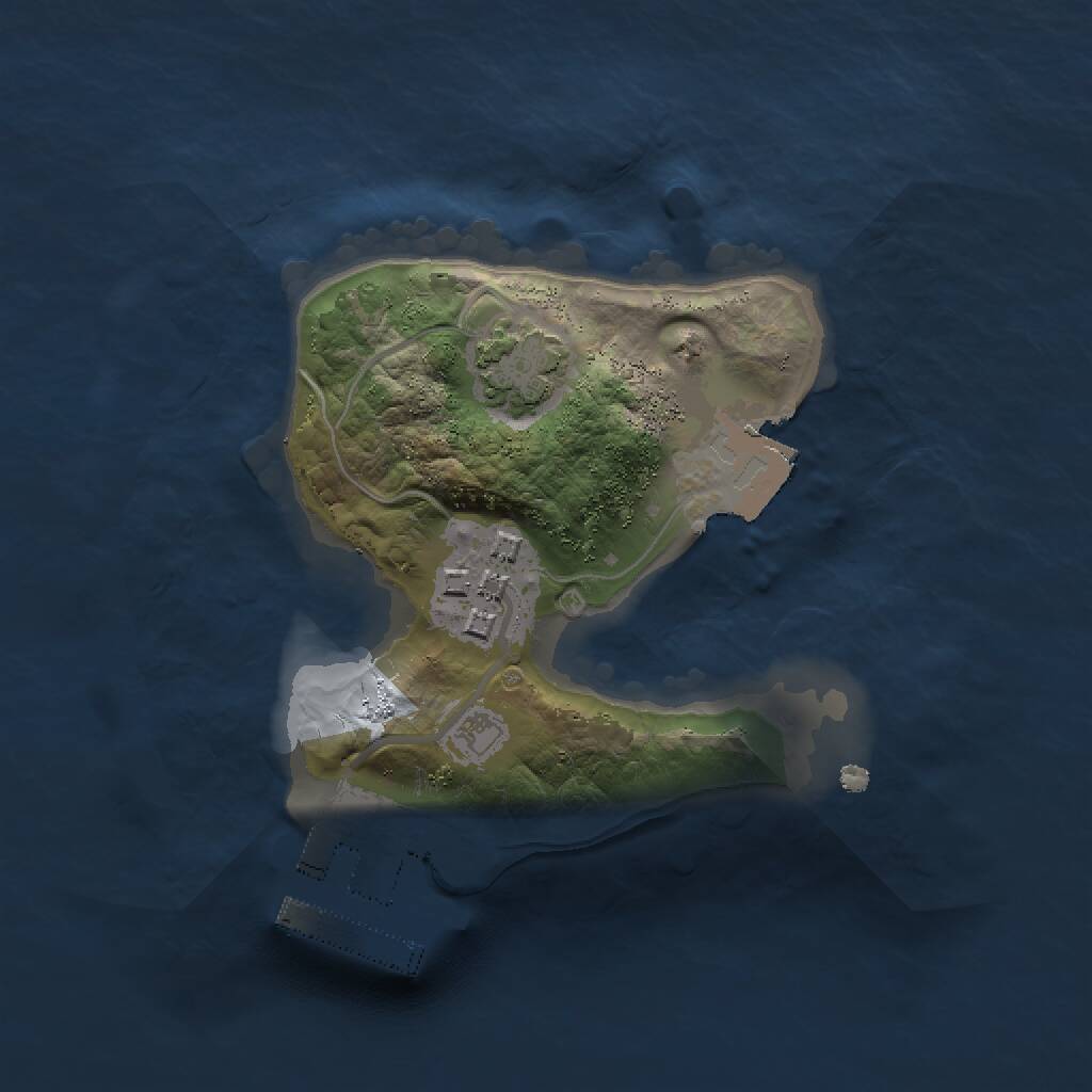 Rust Map: Procedural Map, Size: 1500, Seed: 313137, 4 Monuments