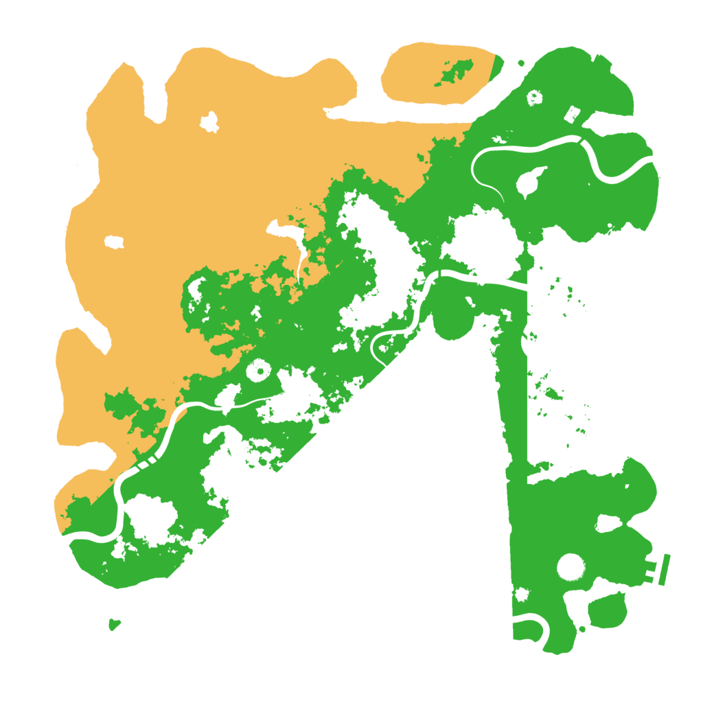 Biome Rust Map: Procedural Map, Size: 4500, Seed: 231445070