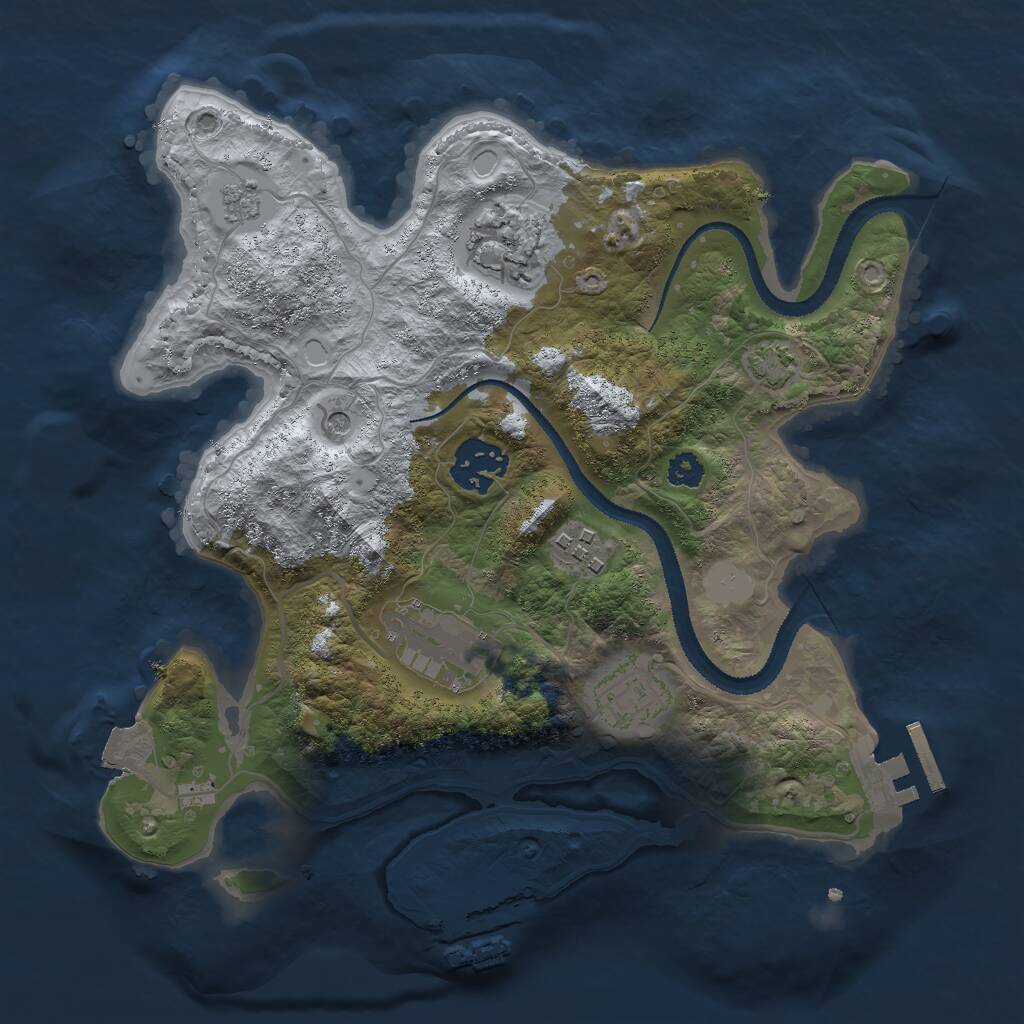 Rust Map: Procedural Map, Size: 2850, Seed: 1503477279, 11 Monuments