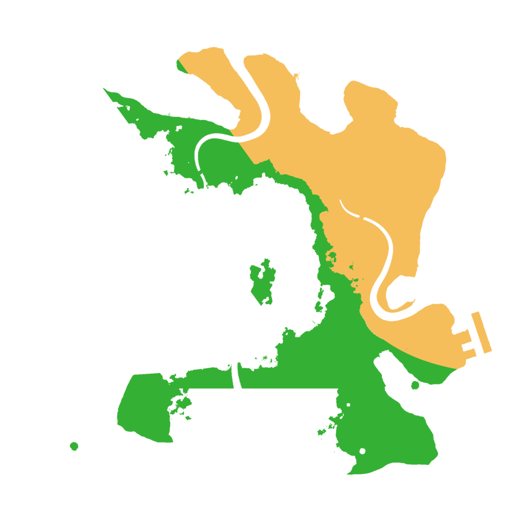 Biome Rust Map: Procedural Map, Size: 2500, Seed: 1773851250