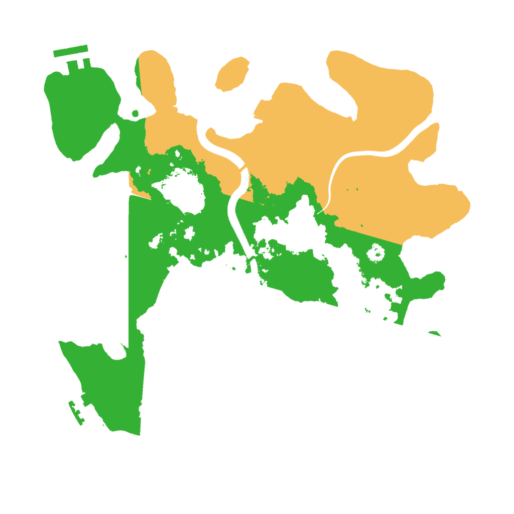 Biome Rust Map: Procedural Map, Size: 3000, Seed: 1025561259